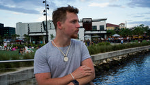 Load image into Gallery viewer, Bitcoin Pendant & Chain